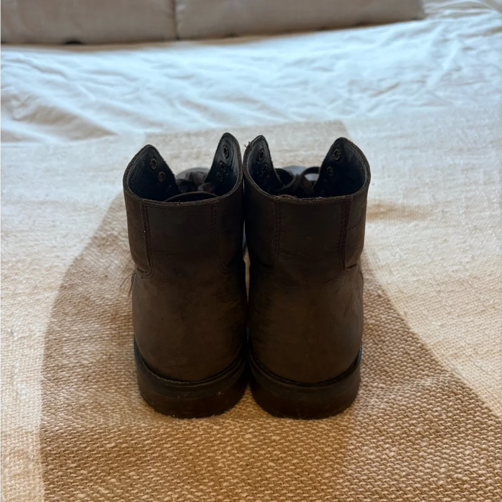 Rhodes Men's Brown Leather Lace-Up Boots